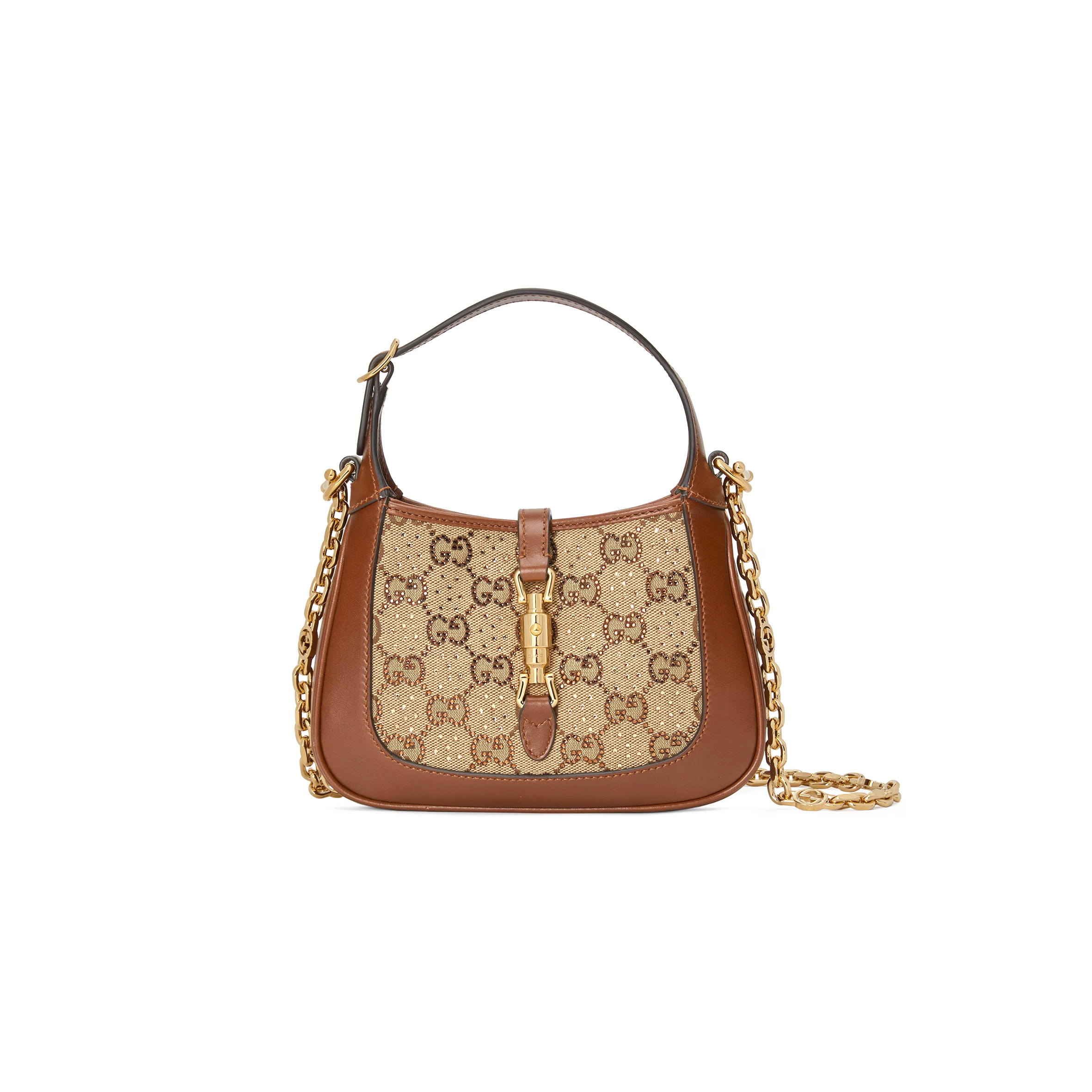 GUCCI JACKIE 1961 CRYSTALS MINI BAG ‎675799 (19*13*3cm)